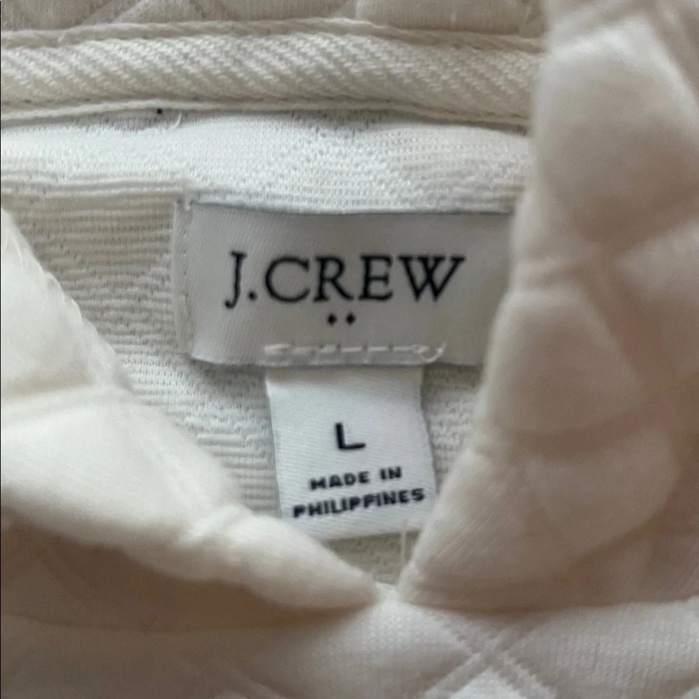 J. Crew Ivory Quilted Top